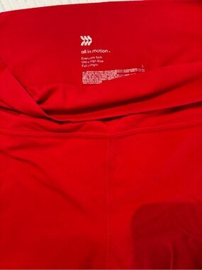 all in motion Bright Red womens leggings